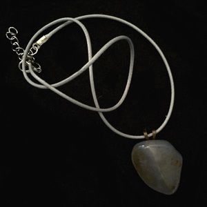 Polished rock necklace 🦕